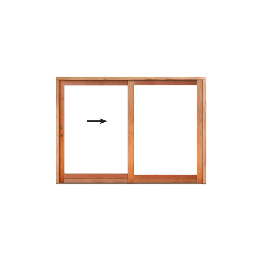 Wooden Sliding Door | Full Pane Single Sliding Door 3000 x 2100 | Right Opening
