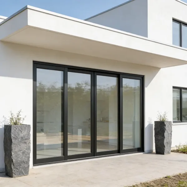 4200 centre opening aluminium sliding door