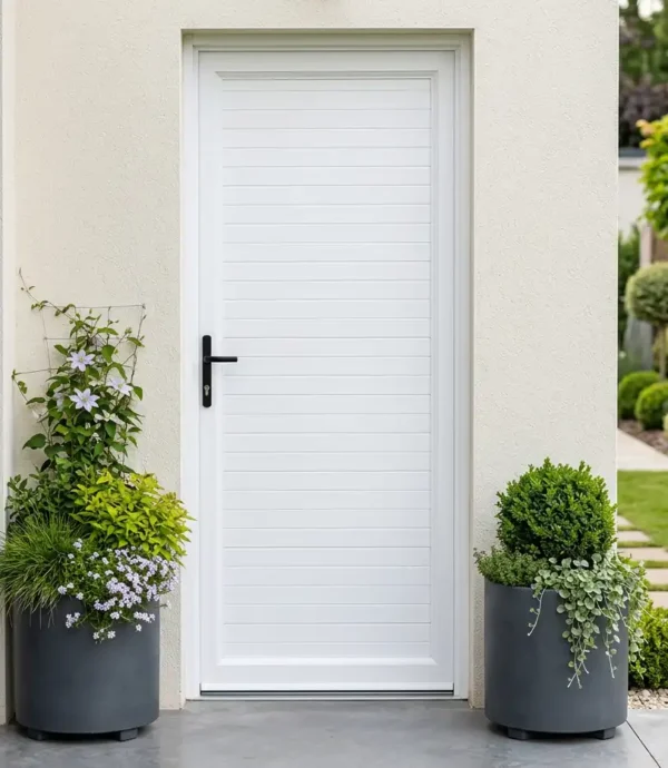 aluminium cladded single door