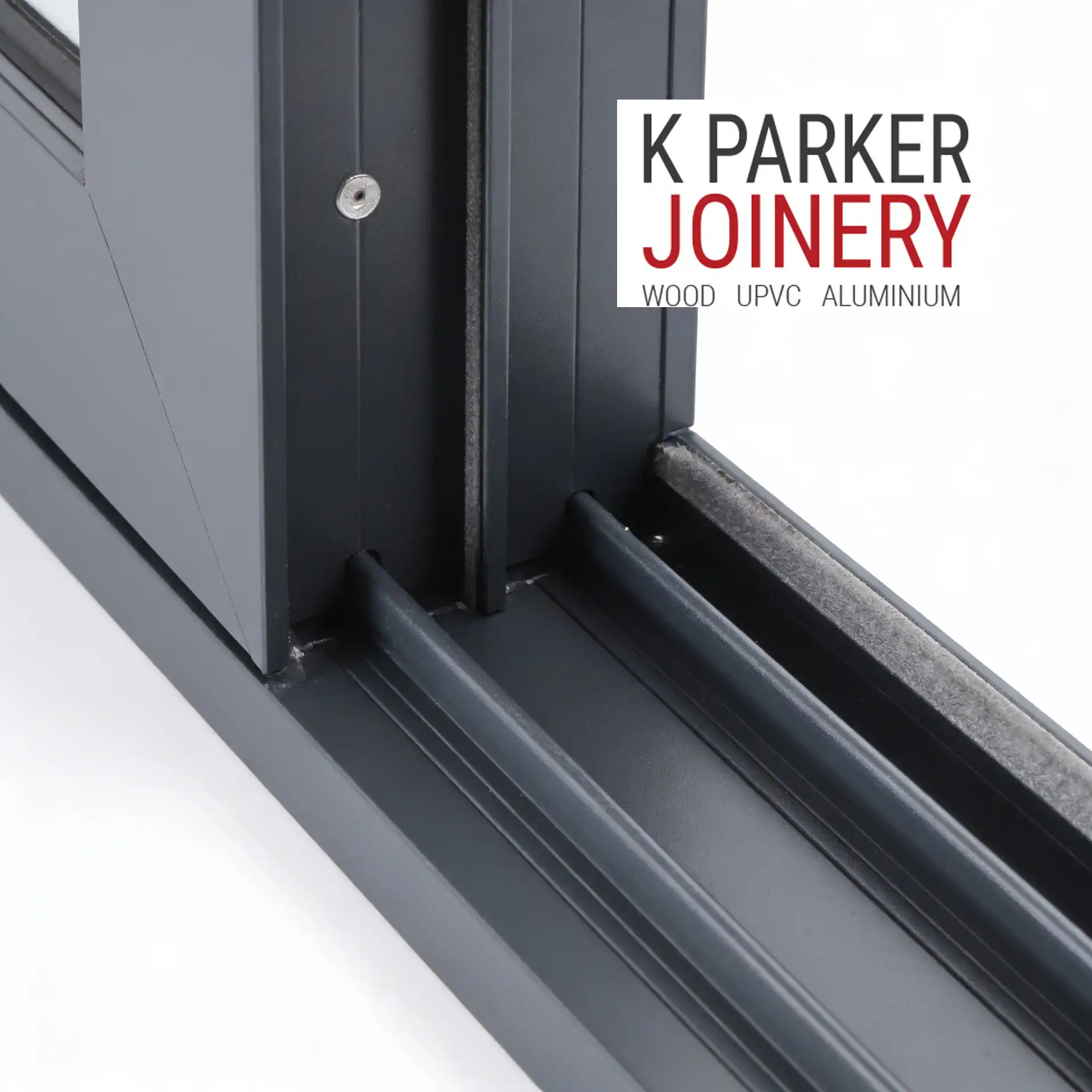 superior track of aluminium sliding door Superior aluminium track in aluminium sliding doors of K Parker Joinery