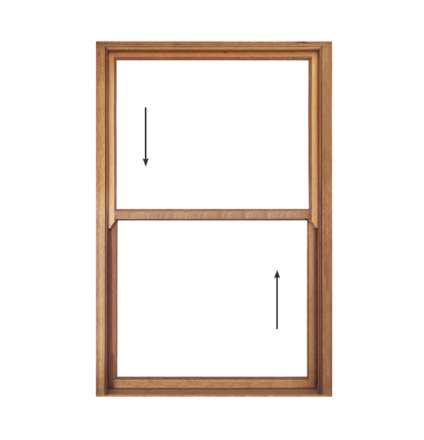 sliding sash full pane wooden window 1200X1800 in meranti