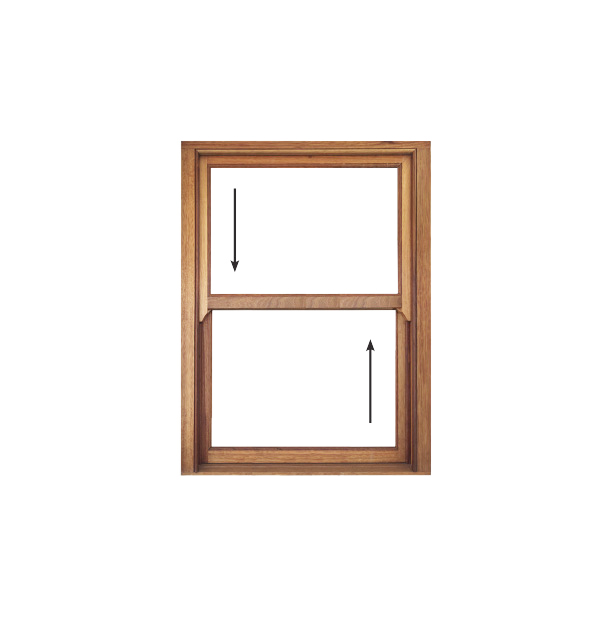 sliding sash full pane wooden window 900x1200 in meranti