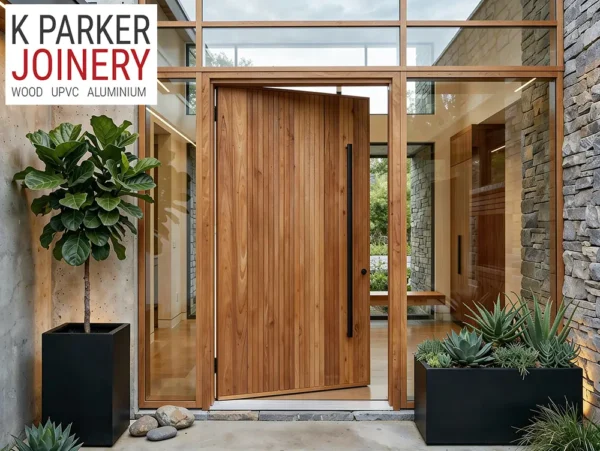 The Axl Wooden Pivot Door - Manufactured by K Parker Joinery