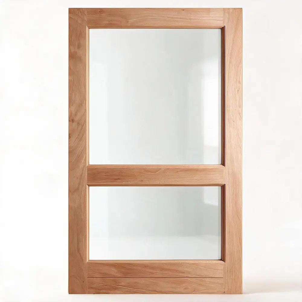 2 pane glass pivot door