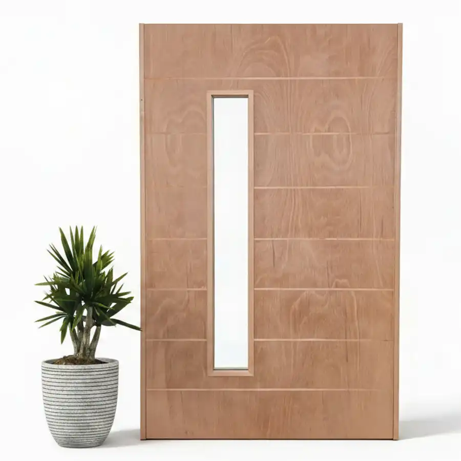 8 panel marine ply pivot door