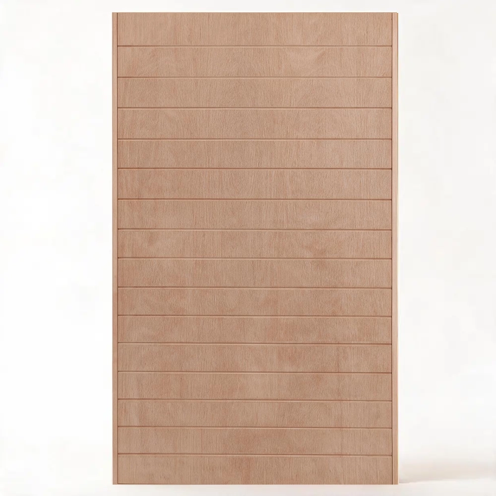 Fine Groove Marine Ply Wooden Pivot Door – 1200mm