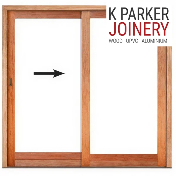 Wooden sliding door