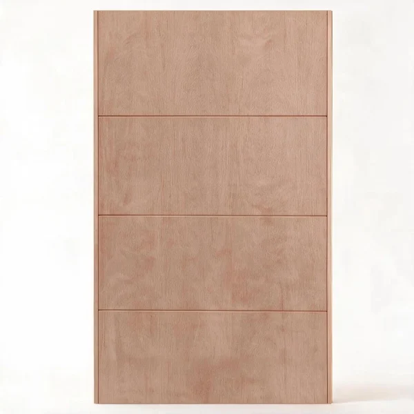 Wide groove marine ply wooden pivot door
