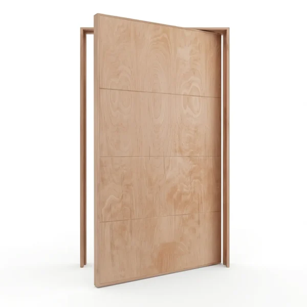 Wide groove marine ply wooden pivot door