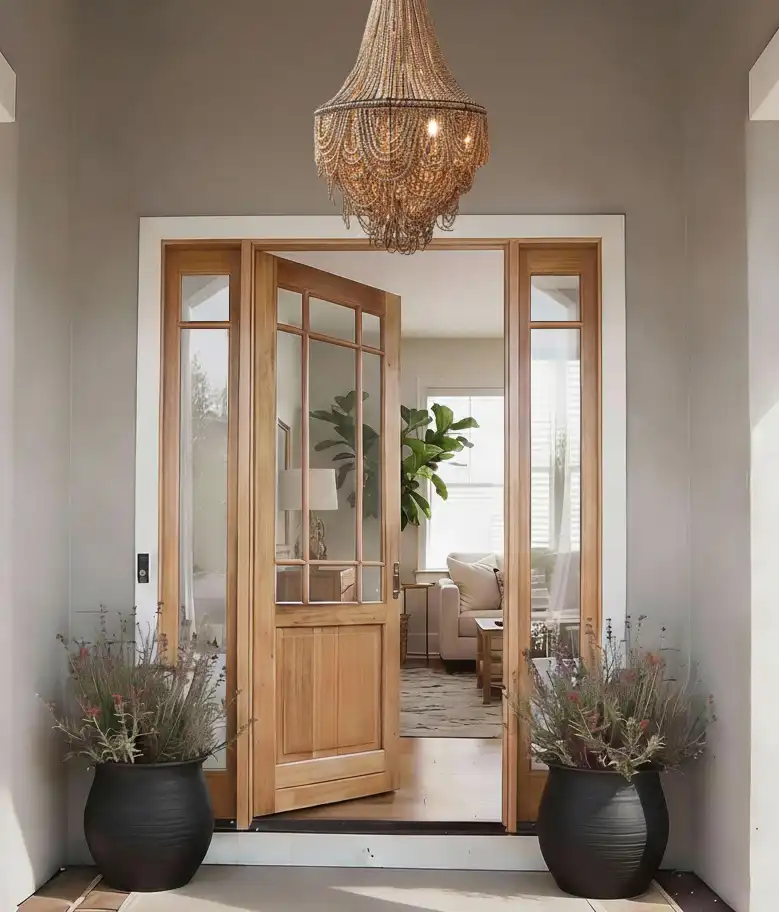 wooden doors and windows