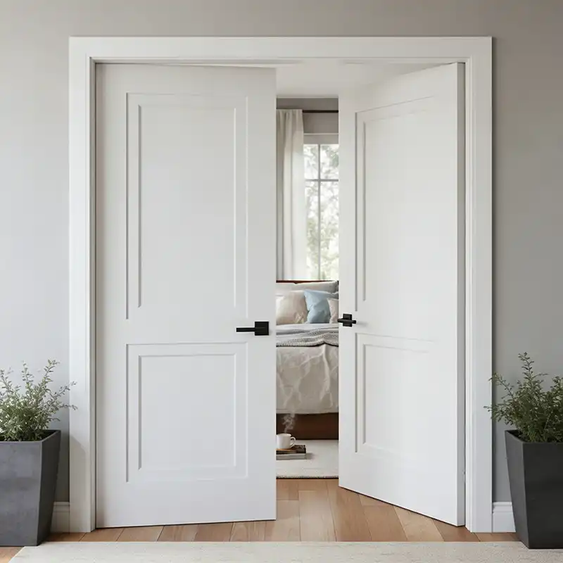 door 16 copyb Double Interior Door Supawood 2 Panel with Classic Moulding Door