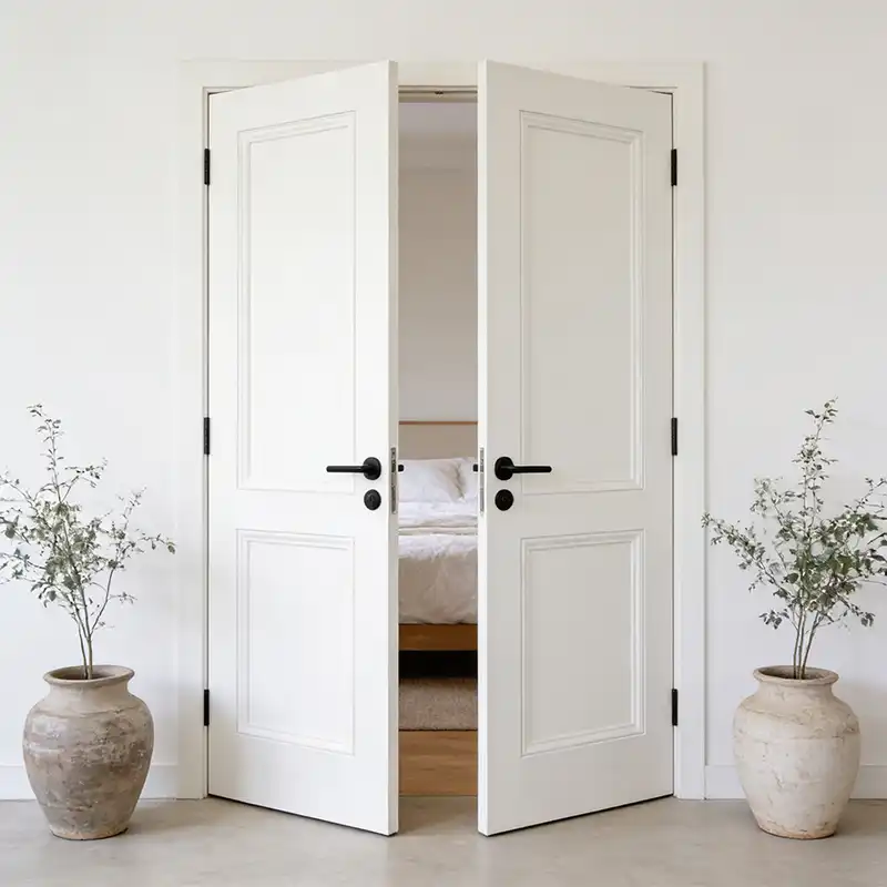 double internal door 3 Double Interior Doors Supawood 2 Panel with Crown Moulding Door 140x40 - 1626 x 2332