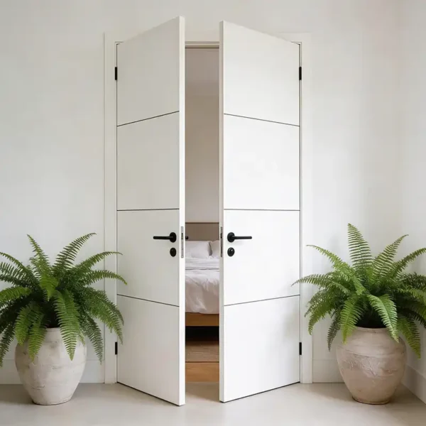 Double Interior Doors Supawood Horizontal Slatted (4) Door - 1626 x 2332