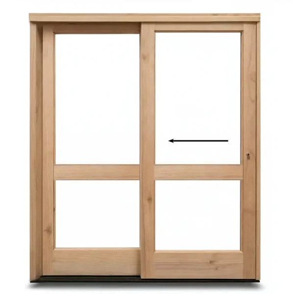 1800mm-Wooden-Sliding-Door-Two-Pane-left-opening