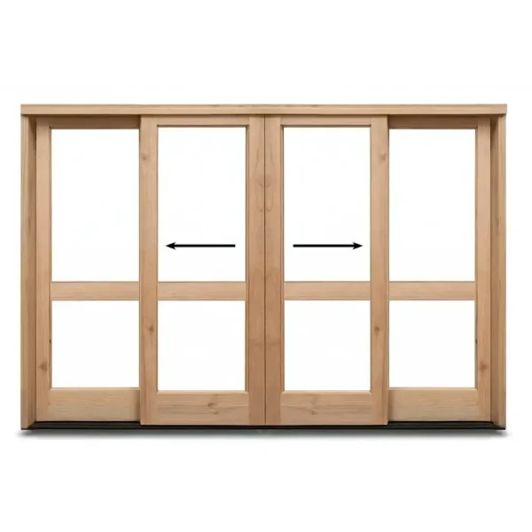 3000mm-Wooden-Sliding-Door-Two-Pane-Centre-Opening