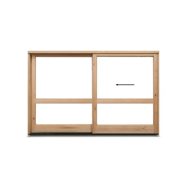 3000 Wooden Sliding Door - Two Pane