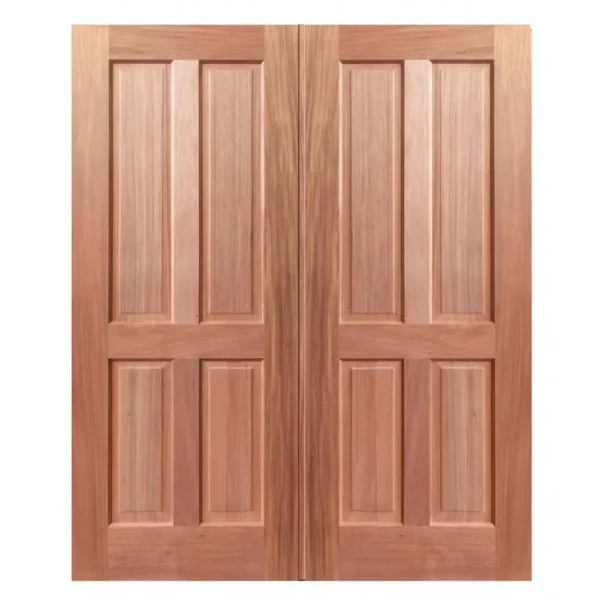 Four Panel Double Wooden Doors