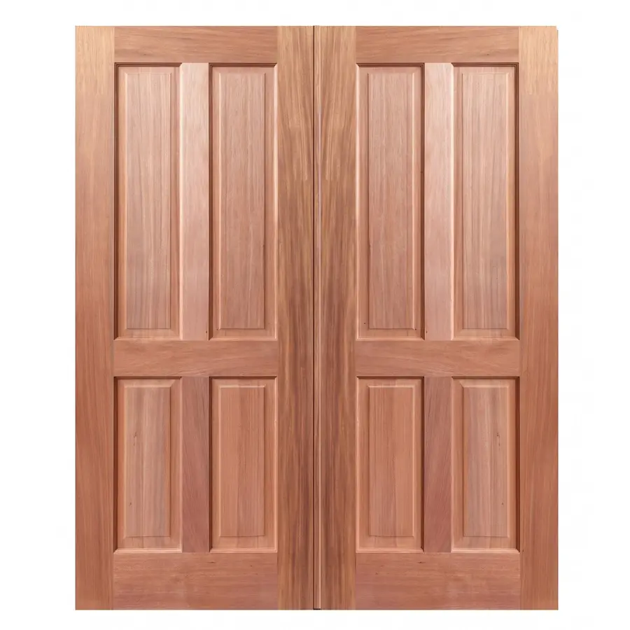 Four Panel Double Wooden Doors