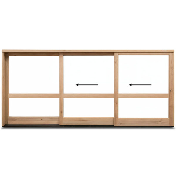 4468mm-Wooden-Sliding-Door-–-3-Panel-Two-Pane-left