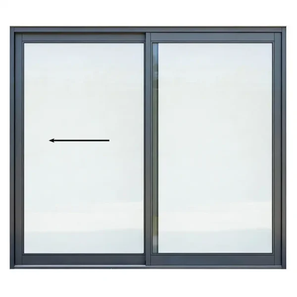 2400mm-Aluminium-Sliding-Door-2-Panel-Full-Pane-Charcoal-Left.