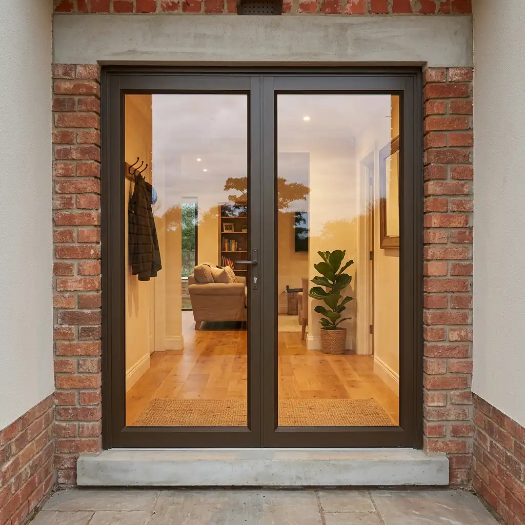 aluminium double door aluminium double door manufacturer
