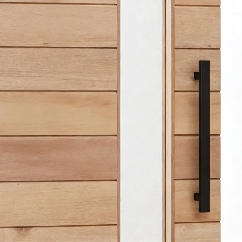 horizontal panel pivot door
