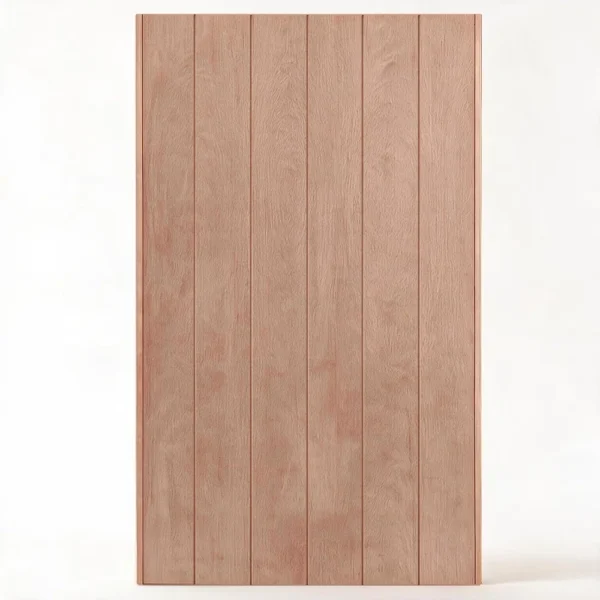 6 vertical grooves marine ply wooden pivot door