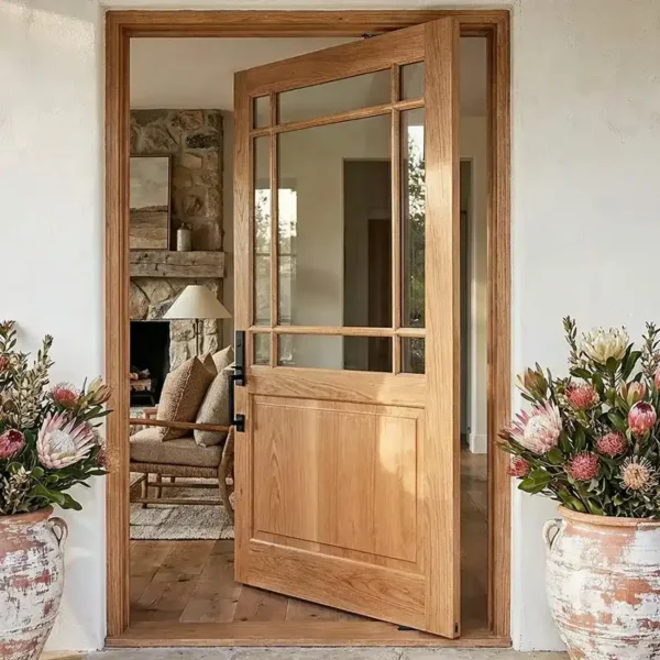 happy wooden pivot door