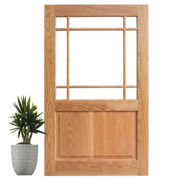 Happy Pivot Door with Glass Inserts – 1200mm