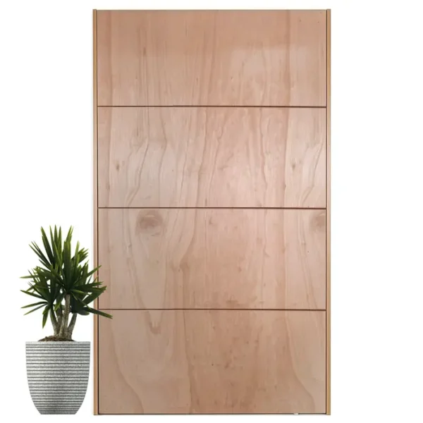 Wide groove - 4 grooves - marine ply wood pivot door
