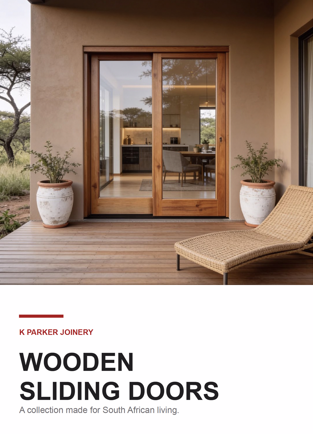 K Parker Joinery wooden sliding doors brochure cover